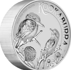 Kookaburra 5 Unzen Silber - Inches - 2023 + Box + COE