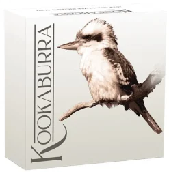 Kookaburra 5 Unzen Silber - Inches - 2023 + Box + COE