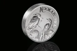 Kookaburra 5 Unzen Silber - Inches - 2023 + Box + COE