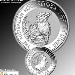 Kookaburra 1 Unze Silber 1997*