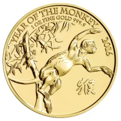 Lunar Affe 1 Oz Gold UK - Royal Mint