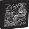 Lunar 3 - Drache - 1 KG Silber Privy Mark Gold 2024 + Box + COA*