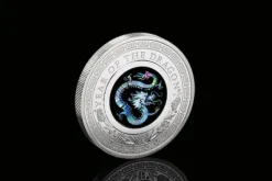 Lunar - Drache - Opal - 1 Unze Silber 2024 + Box +COA*