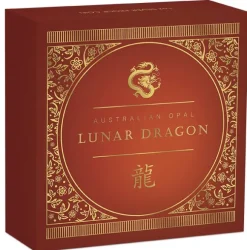 Lunar - Drache - Opal - 1 Unze Silber 2024 + Box +COA*