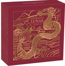 Lunar 3 - Drache - 1/4 Oz Gold Proof 2024 + Box + COA
