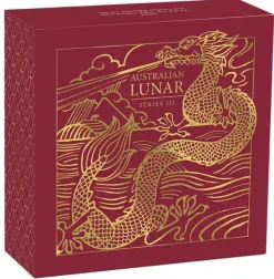 Lunar 3 - Drache - 1 Oz Gold Proof 2024 + Box + COA