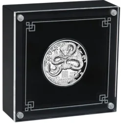 Lunar 3 - Drache- 1 Oz Silber High Relief Proof 2024 + Box + COA