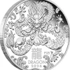 Lunar 3 - Drache - 1 Oz Silber Proof + Box + COA*