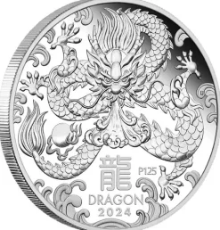 Lunar 3 - Drache - Trio 3 x 1 Oz Silber 2024 + Box + COA