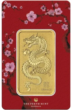 Lunar - Drache - 1 Unze Minted Goldbarren