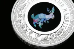 Lunar - Hase - Opal - 1 Unze Silber 2023 + Box +COA*