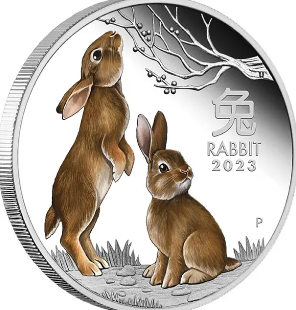 Lunar 3 - Hase - Trio 3 x 1 Oz Silber 2023 + Box + COA*