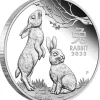 Lunar 3 - Hase - 2 Unzen Silber Proof 2023 + COA*