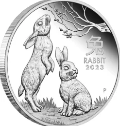 Lunar 3 - Hase - 2 Unzen Silber Proof 2023 + COA*