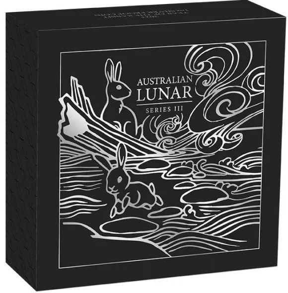 Lunar 3 - Hase - 1 Unze Silber Proof 2023 +Box +COA*
