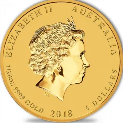 Lunar 2 - Hund - 1/20 Oz Gold 2018