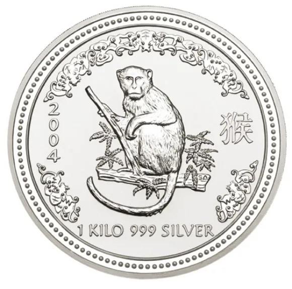 Lunar I - Affe - 1 KG Silber 2004*