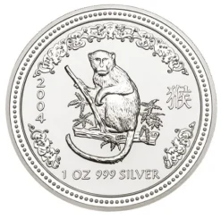 Lunar I - Affe - 1 Oz Silber 2004 *