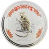 Lunar I - Affe - 5 Oz Silber vergoldet farbig 2004*