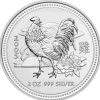 Lunar I Hahn 2 Oz Silber 2005*