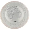 Lunar I - Hahn - 5 OZ Silber gilded farbig 2005 *