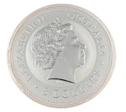 Lunar I - Hahn - 5 OZ Silber gilded farbig 2005 *