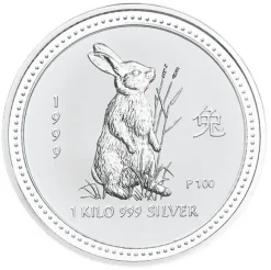 Lunar I - Hase - 1 KG Silber 1999 *