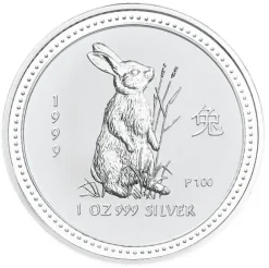 Lunar I - Hase - 1 Oz Silber 1999*