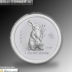Lunar I - Hase - 1 Oz Silber 1999*