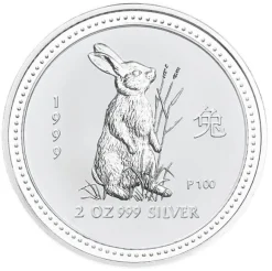 Lunar I Hase 2 Oz Silber 1999*