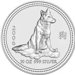 Lunar I Hund 10 Oz Silber 2006 *