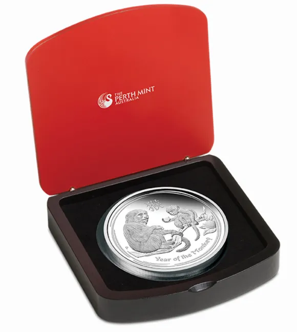 Lunar II Affe 1 KG Silber Proof 2016 + Box + CoA*