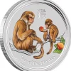Lunar II Affe 10 Oz Silber farbig 2016 *