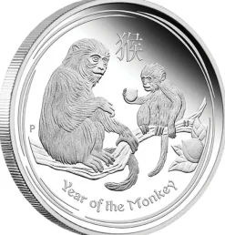 Lunar II Affe 1 Oz Silber Proof Coin+ Box + CoA 2016*