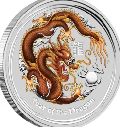 Lunar II Drache - Braun - 1 Oz Silber 2012*