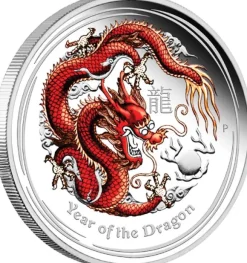 Lunar II Drache 1 KG Silber Proof farbig 2012 +Box +Zertifikat*