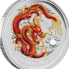 Lunar II Drache 10 Oz Silber farbig 2012*