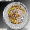 Lunar II Drache 1 Oz Silber gelb / yellow 2012*