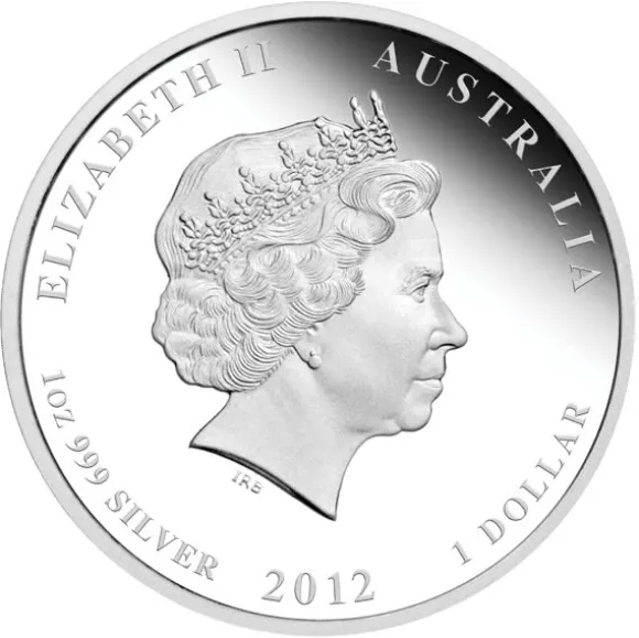 Lunar II Drache 1 Oz Silber Proof 2012 +Box +COA*