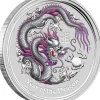 Lunar II Drache 1 Oz Silber silver farbig 2012*