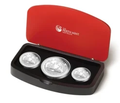 Lunar II Hase 3-Coin Set Silber Proof 2011 +Box +COA*