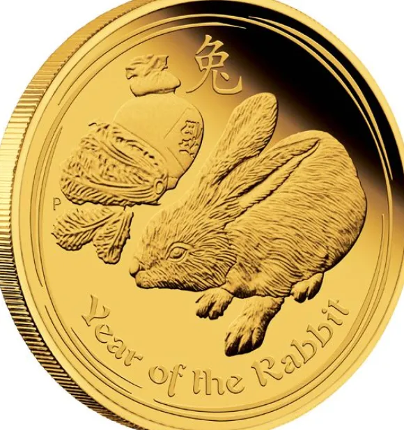 Lunar II - Hase - 1 Unze Gold Proof 2011 + Box + COA