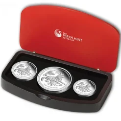 Lunar II - Hund - 3 Coin Set Silber Proof 2018+ Box +COA*