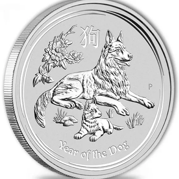 Lunar II - Hund - 1 Kg Silber 2018 *