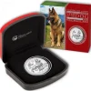 Lunar II Hund 1 Oz Silber High Relief 2018 +Box +COA