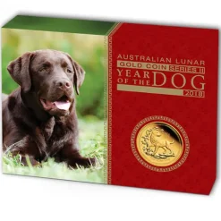 Lunar II- Hund - 1 Unze Gold Proof 2018 + Box + COA