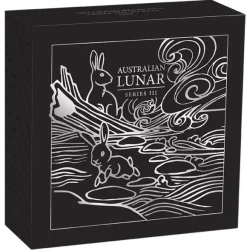 Lunar III - Hase - 1/2 Unze Silber Proof +Box +Zertifikat*