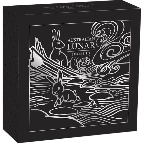 Lunar III - Hase - 1/2 Unze Silber Proof +Box +Zertifikat*