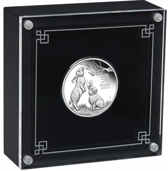 Lunar III - Hase - 1/2 Unze Silber Proof +Box +Zertifikat*