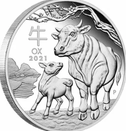 Lunar III - Ochse - 3 Coin Set Silber Proof 2021 + Box + COA*